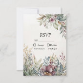 BOHO Pastel Garden Colors Wedding RSVP (Vorderseite)