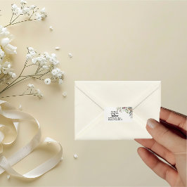 BOHO Pastel Garden Colors Wedding Rücksendeadresse Adressaufkleber