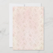 Boho Pastel Girl 1. Geburtstag Einladung (Rückseite)