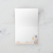 Boho Pastel Igel und Balloons Danke Karte (Innenseite)