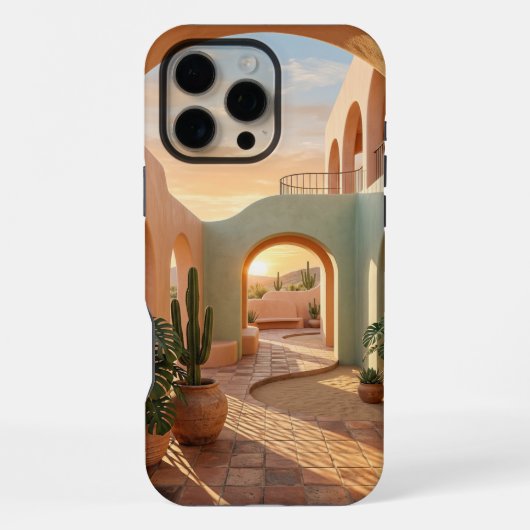 Boho Pastel iPhone 16 Pro Max Case | Sunny Hülle (Rückseite)