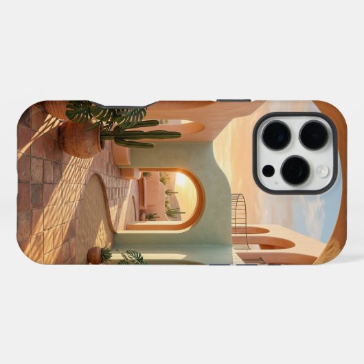 Boho Pastel iPhone 16 Pro Max Case | Sunny  Hülle (Rückseite (Horizontal))