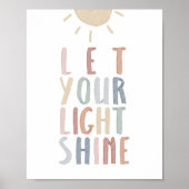 Boho pastel lasse den hellen Glanz Poster (Vorne)