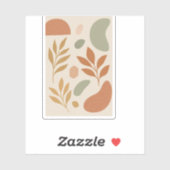 Boho Pastel Leaves Custom Sticker | Modern Botanic (Blatt)