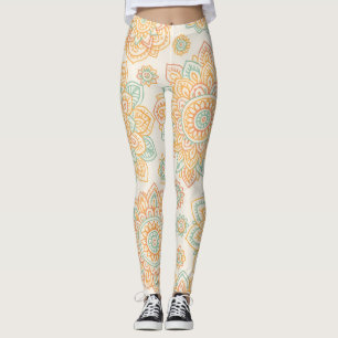Boho Pastel Mandala Leggings