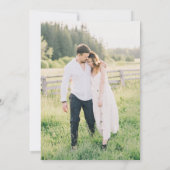 Boho Pastel Meadow Blume Save the Date Foto Einladung (Rückseite)