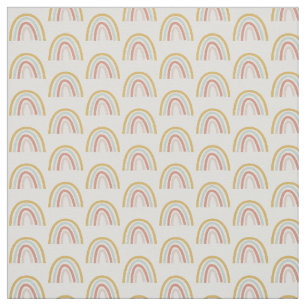 Boho Pastel Mini Rainbow Cotton Fabric Stoff