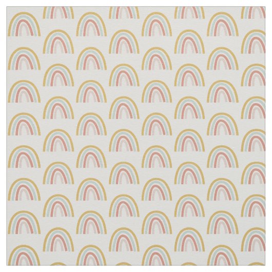 Boho Pastel Mini Rainbow Cotton Fabric Stoff (Muster)