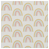 Boho Pastel Mini Rainbow Cotton Fabric Stoff (Nahaufnahme)