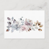 Boho Pastel Pink Blume blendet Bücher für Baby Begleitkarte (Rückseite)