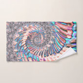 Boho Pastel Pink und Blue Spiral Abstraktes Frakta Badhandtuch Set (Handtuch)