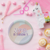 Boho Pastel Rainbow Birthday Pappteller (Party)