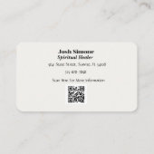 Boho Pastel Rainbow Crystal Visitenkarte (Rückseite)