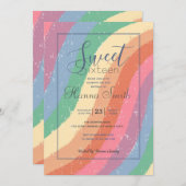 Boho Pastel Rainbow Handgemalte Pinselstriche (Vorne/Hinten)