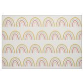 Boho Pastel Rainbow Natural Ivory Linen Fabric Stoff (Fat Quarter (45,7 x 55,9 cm))