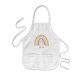 Boho Pastel Rainbow Personalisiert Kinderschürze
