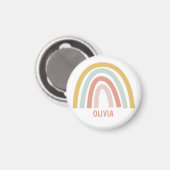 Boho Pastel Rainbow Personalisiert Magnet (Vorderseite/Rückseite)