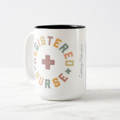 Boho Pastel Registered Nurse 15 oz Tasse (Vorderseite Links)