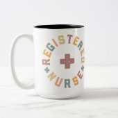 Boho Pastel Registered Nurse 15 oz Tasse (Links)