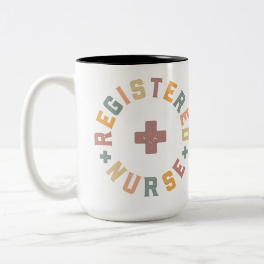 Boho Pastel Registered Nurse 15 oz Tasse (Links)