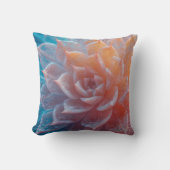 Boho Pastel Succulent Pillow - Zuckerhaltige Petal Kissen (Vorderseite)