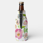 Boho Pastel Watercolor Flaschenkühler (Flasche Rückseite)
