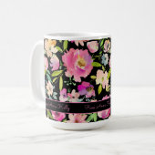 Boho Pastel Watercolor Kaffeetasse (Vorderseite Links)