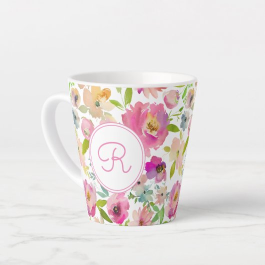 Boho Pastel Watercolor Milchtasse (Linke Ecke)