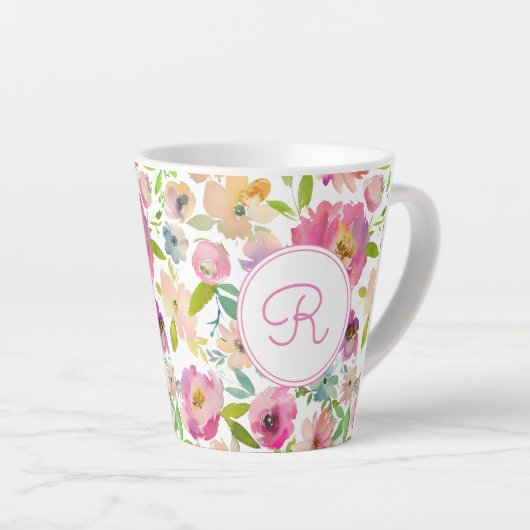 Boho Pastel Watercolor Milchtasse (Rechte Ecke)