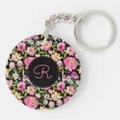 Boho Pastel Watercolor Schlüsselanhänger (Rückseite)