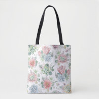 Boho Pastel Watercolor Succules Blumenmuster