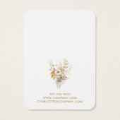 Boho Pastel Watercolor-Wildblumen Karten anzeigen (Rückseite)