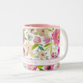 Boho Pastel Watercolor Zweifarbige Tasse (VorderseiteRechts)