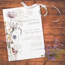 Boho Pastel Wildblumen Moderne Blumenhochzeit