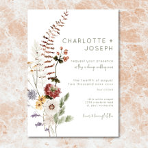 Boho Pastel Wildblumen Moderne Blumenhochzeit