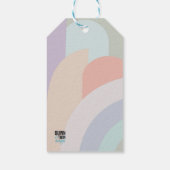 Boho-Pastell-Regenbogen Geschenkanhänger (Rückseite)