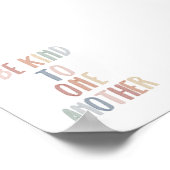 Boho Pastellfarben sind freundlich miteinander bed Poster (Ecke)