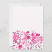 Boho pastellrosa handgemalt Brautparty Einladung (Rückseite)