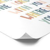 Boho Pastells sind starke und mutige Plakate (Ecke)