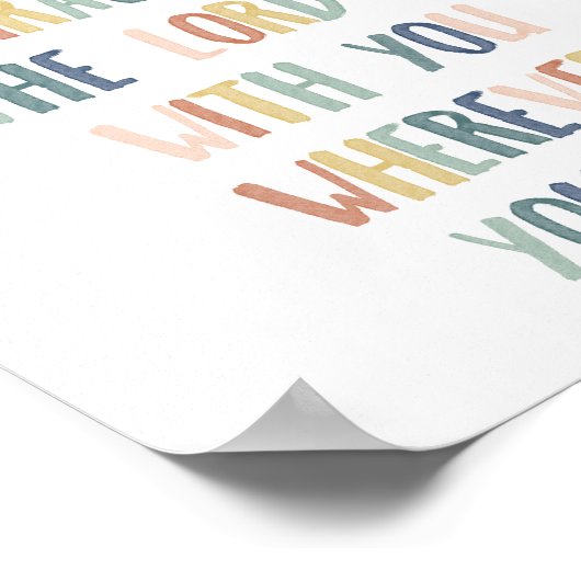 Boho Pastells sind starke und mutige Plakate (Ecke)