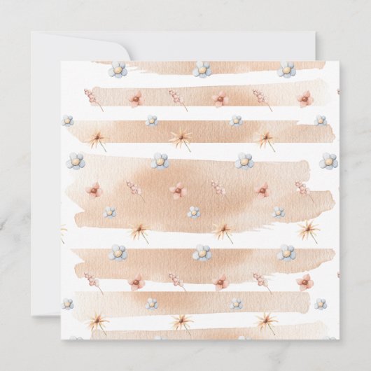 Boho Pastelltiere mobile Babydusche Danke (Rückseite)