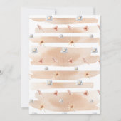 Boho pastelltiere mobile Babydusche Oh Baby Einladung (Rückseite)