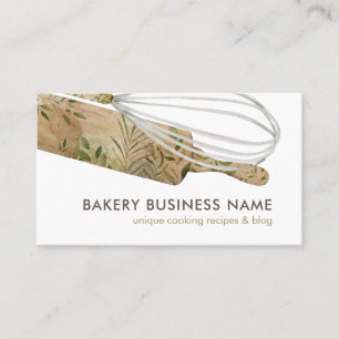 Boho Pastry Koch Catering Cake Maker Rolling Butto Visitenkarte