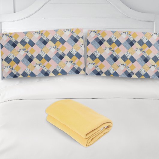 Boho Patchwork Retro Rustic Country Farmhouse Kissenbezug