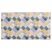 Boho Patchwork Retro Rustic Country Farmhouse Kissenbezug (Vorderseite-Links)