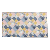 Boho Patchwork Retro Rustic Country Farmhouse Kissenbezug (Rückseite-Links)