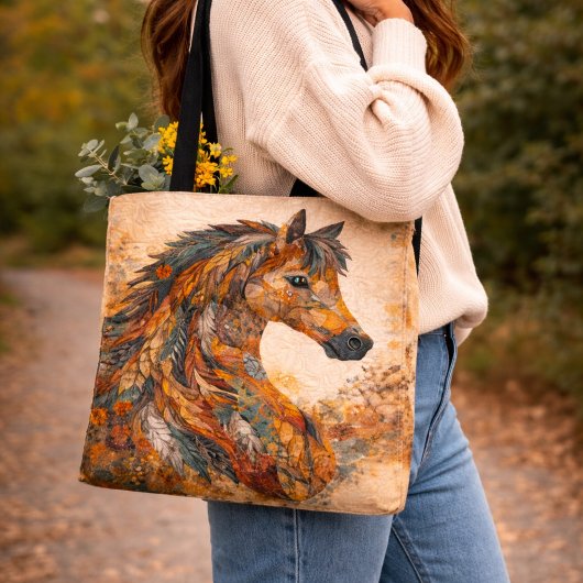 Boho-Patchwork-Volkskunst Western Tasche