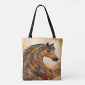 Boho-Patchwork-Volkskunst Western Tasche (Rückseite)