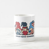 Boho-patriotische Gnome Kaffeetasse (Mittel)