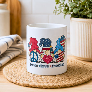 Boho-patriotische Gnome Kaffeetasse